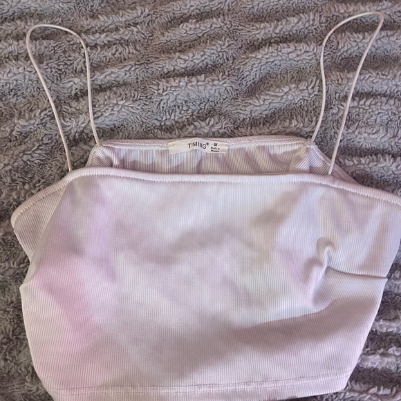 Timing White Ribbed Knit Top - Picture 2 of 2